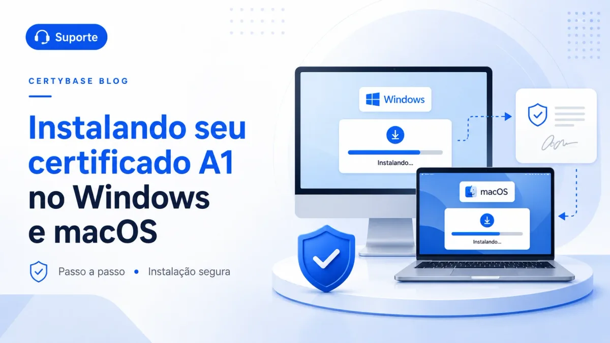 Instalando seu certificado A1 no Windows e macOS