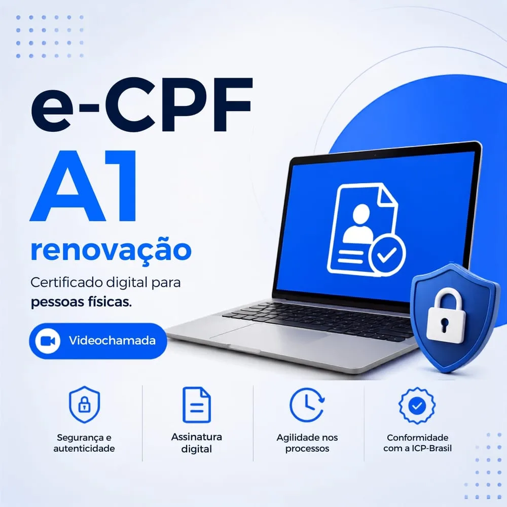 Renovação de Certificado e-CPF A1 — 1 ano